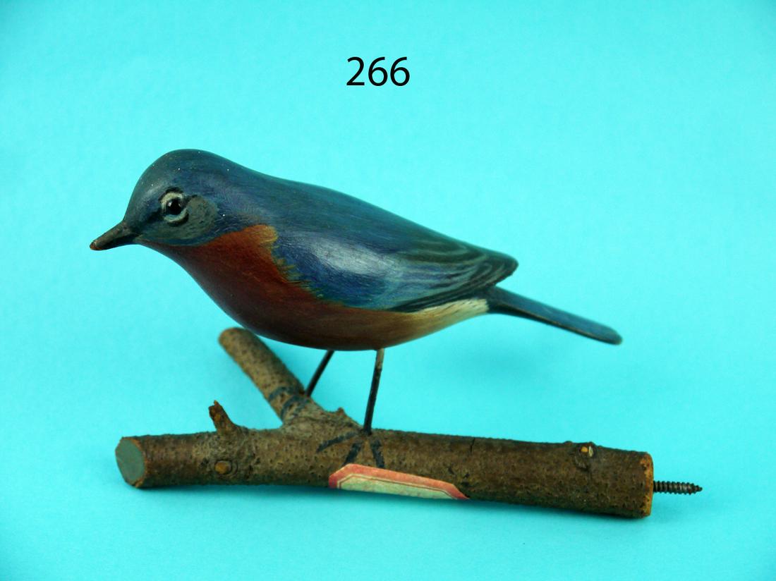 RARE BLUE BIRD, A.E. CROWELL (1 of 4)