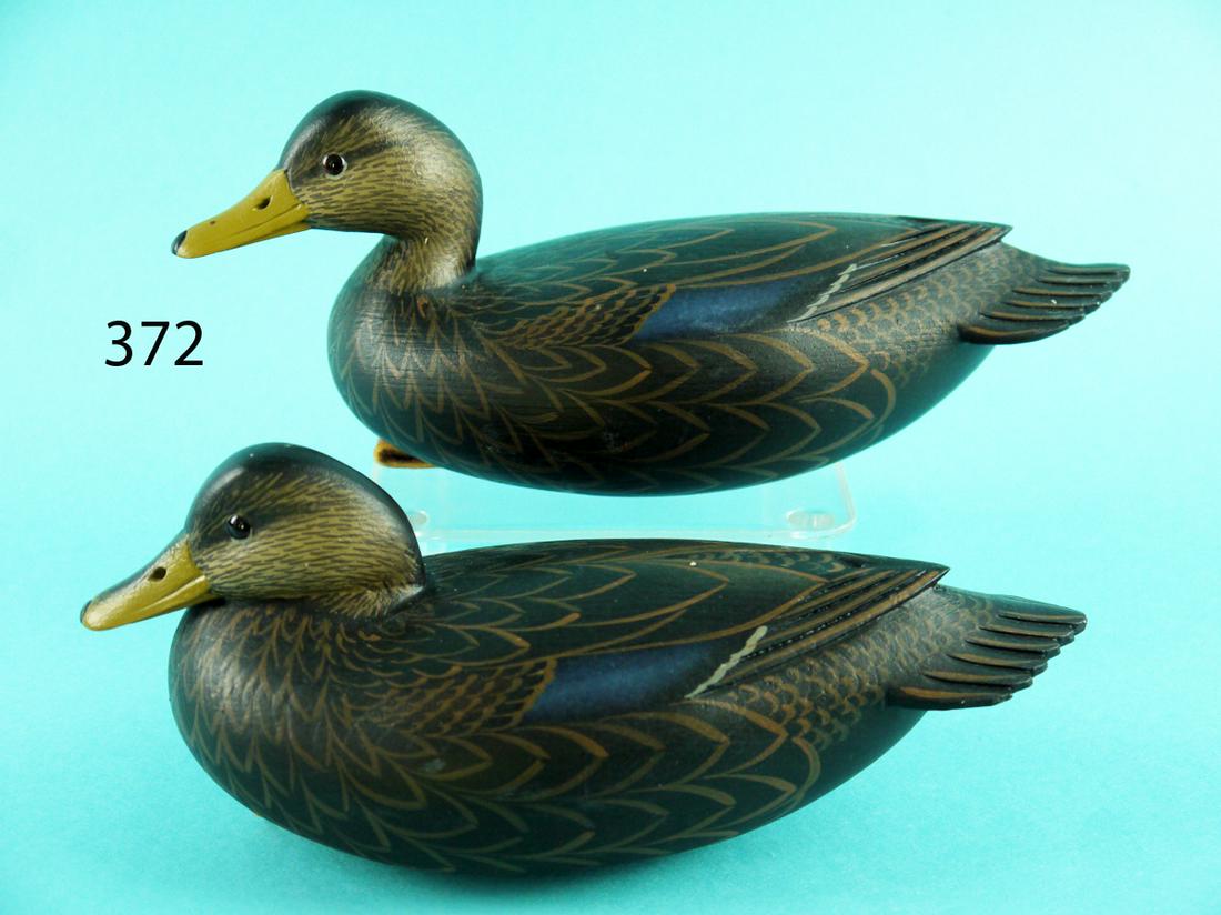 ONE-THIRD SIZE BLACK DUCK PAIR, F.C. BROWN, JR. (1 of 4)