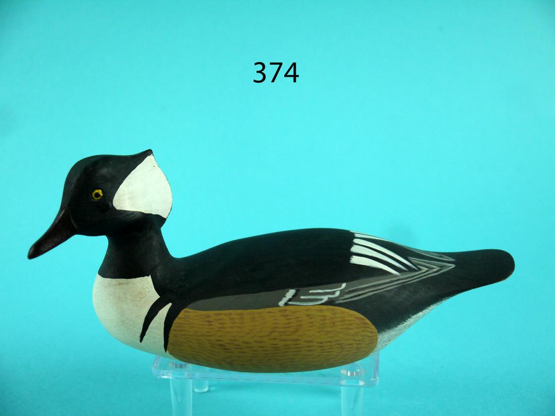 ONE-THIRD SIZE HOODED MERGANSER DRAKE, H.V. SHOURDS (1 of 4)