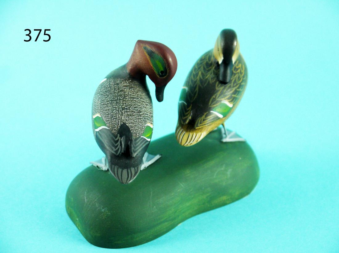MINIATURE GREEN WING TEAL PAIR, A. SCHAUBER (1 of 3)