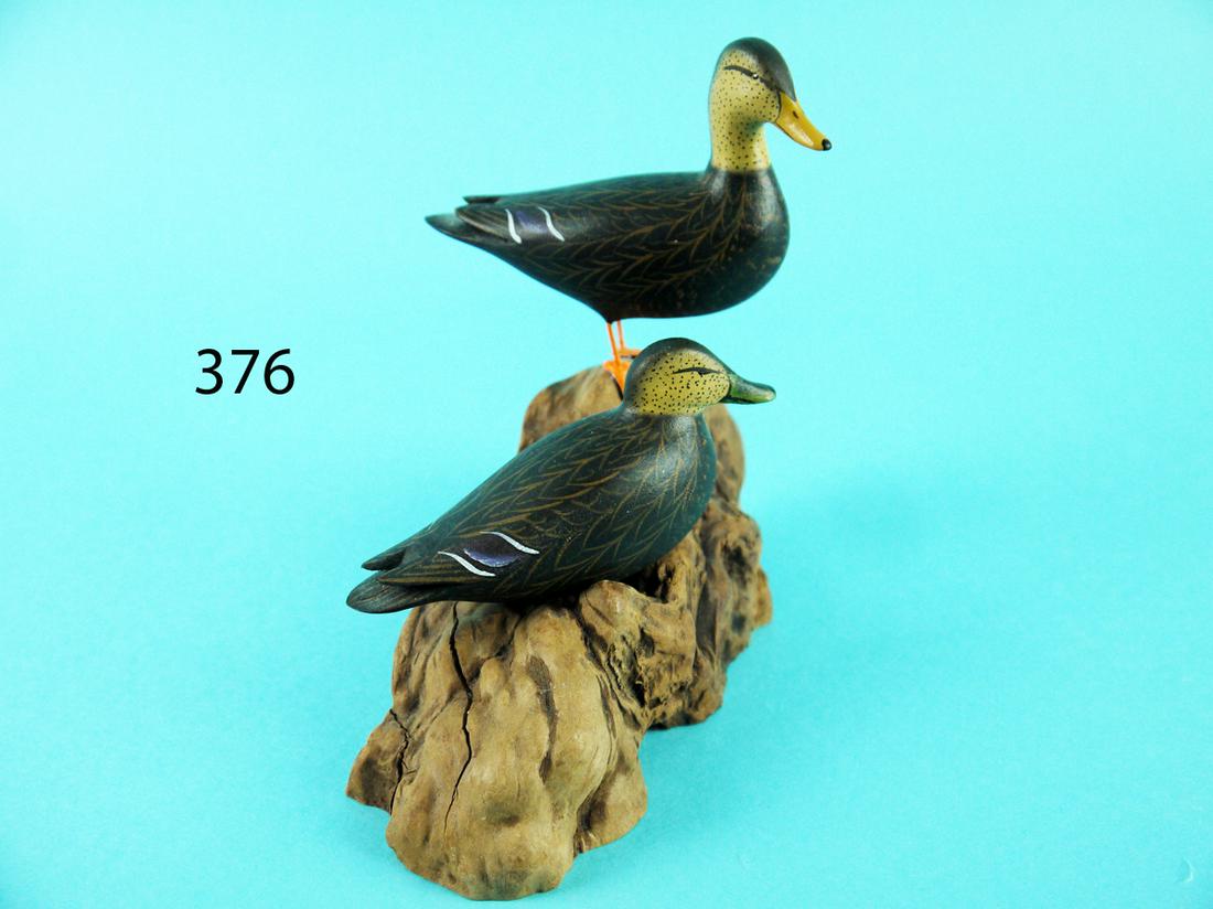 MINIATURE BLACK DUCK PAIR, A. SCHAUBER (1 of 4)