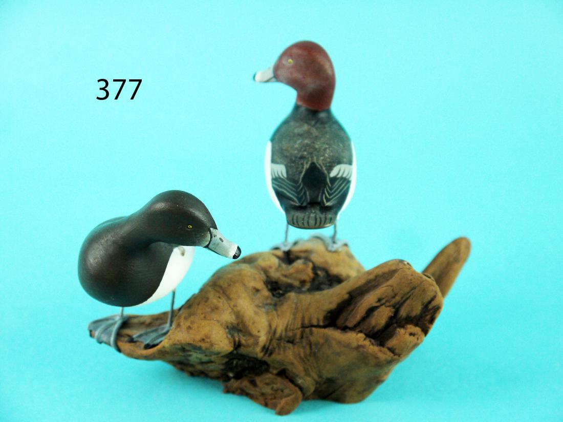 MINIATURE RED HEAD PAIR, A. SCHAUBER (1 of 3)