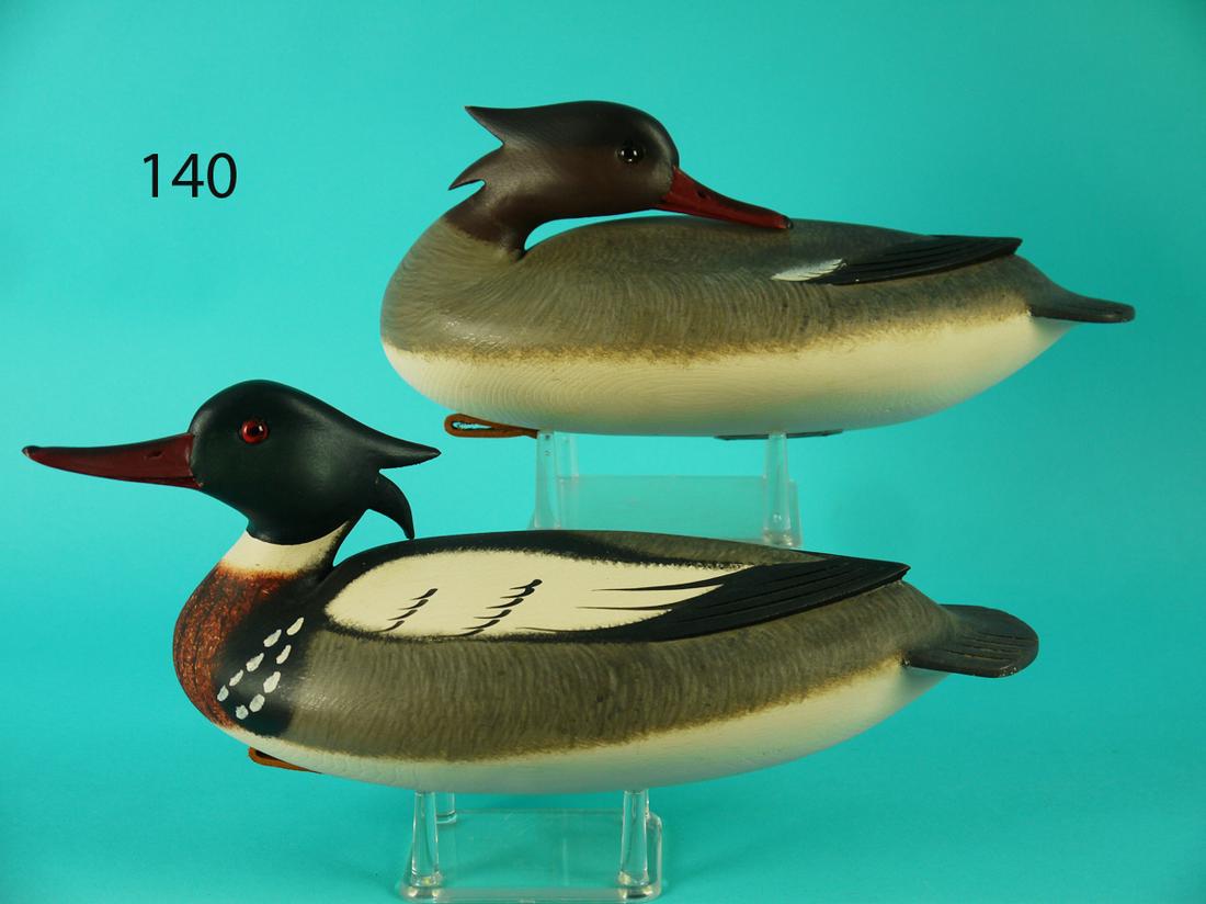 RED-BREAST MERGANSER PAIR, F.C. BROWN, JR (1 of 4)