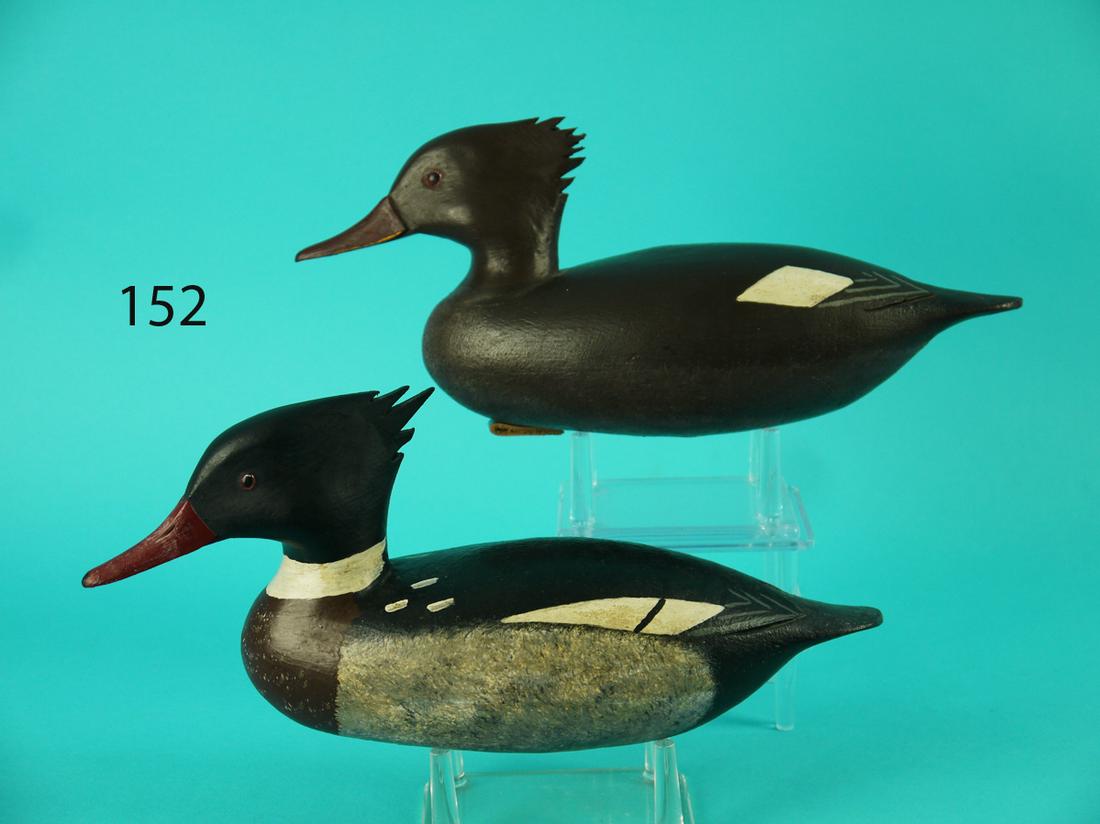 ONE-HALF SIZE PAIR OF RED-BREAST MERGANSERS, J. (1 of 4)