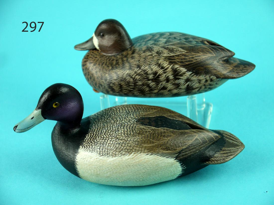 MINIATURE LESSER SCAUP PAIR, J. WOOD (1 of 4)