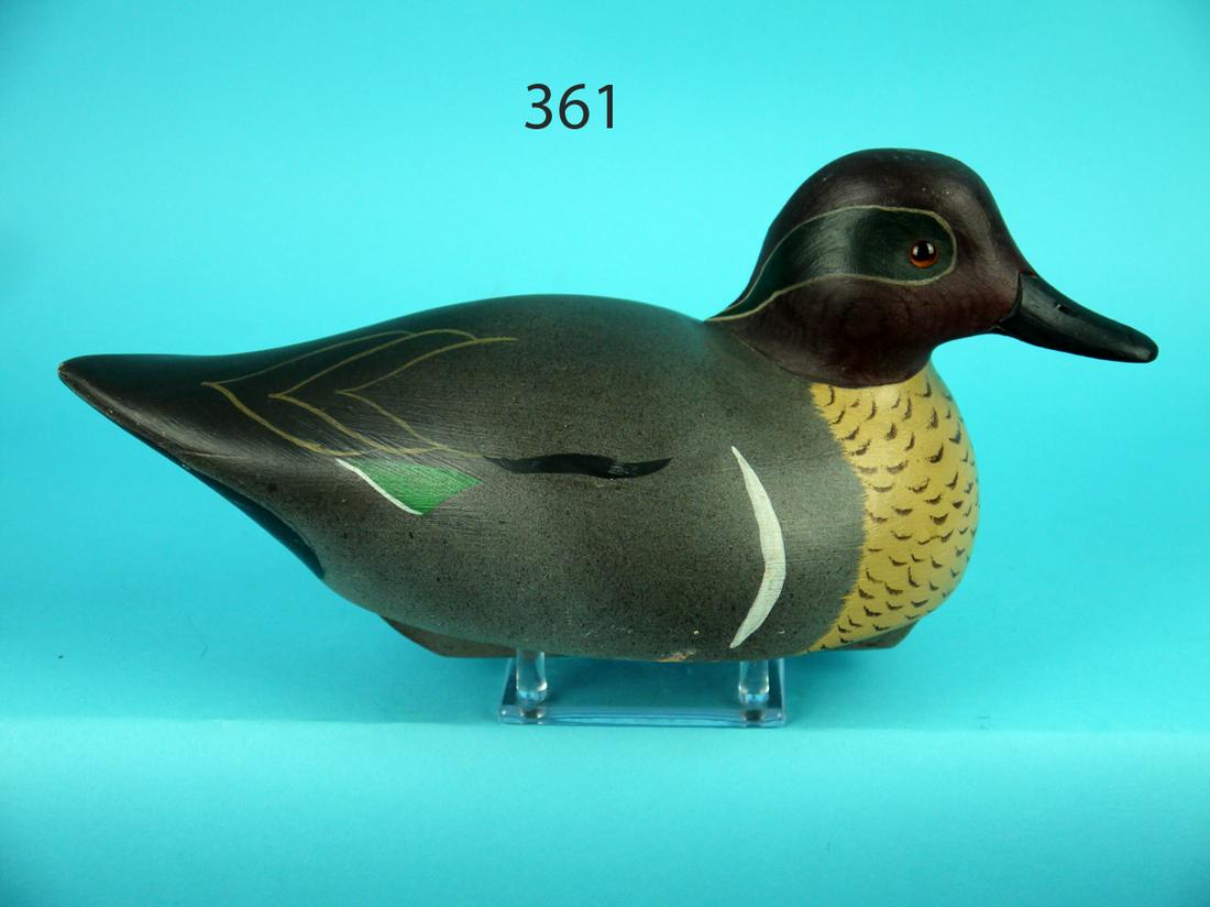 GREEN WING TEAL DRAKE, DELAWARE RIVER DECOYS (1 of 4)