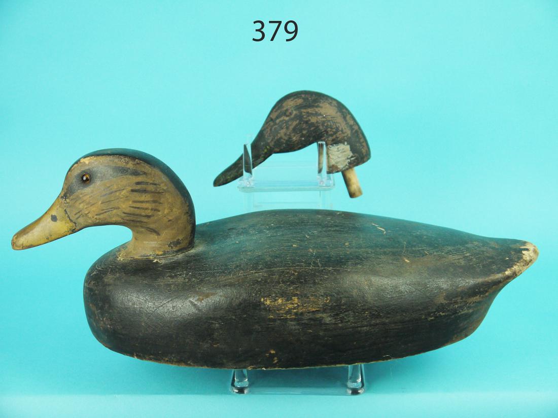 BLACK DUCK, WILDFOWLER/DECOY HEAD (1 of 4)