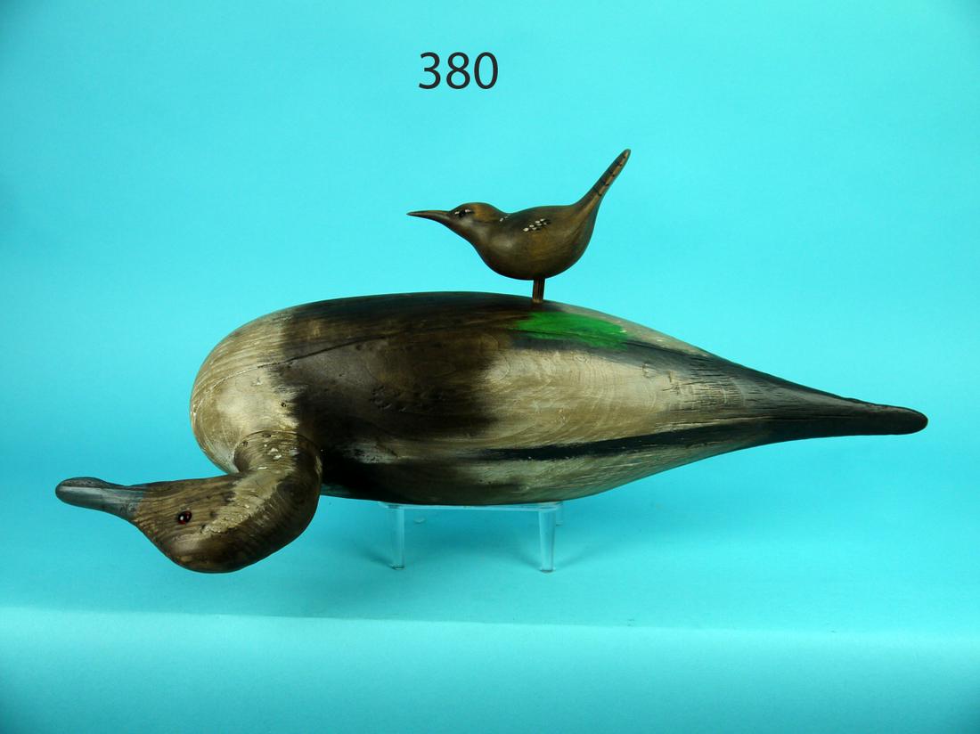 DERELICT DECOY WITH WREN, J. BUNDY (1 of 3)