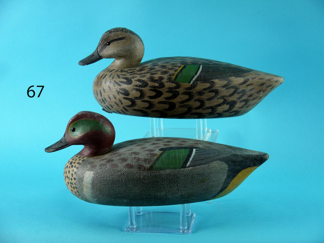 GREEN WING TEAL PAIR,  DELAWARE RIVER (1 of 4)