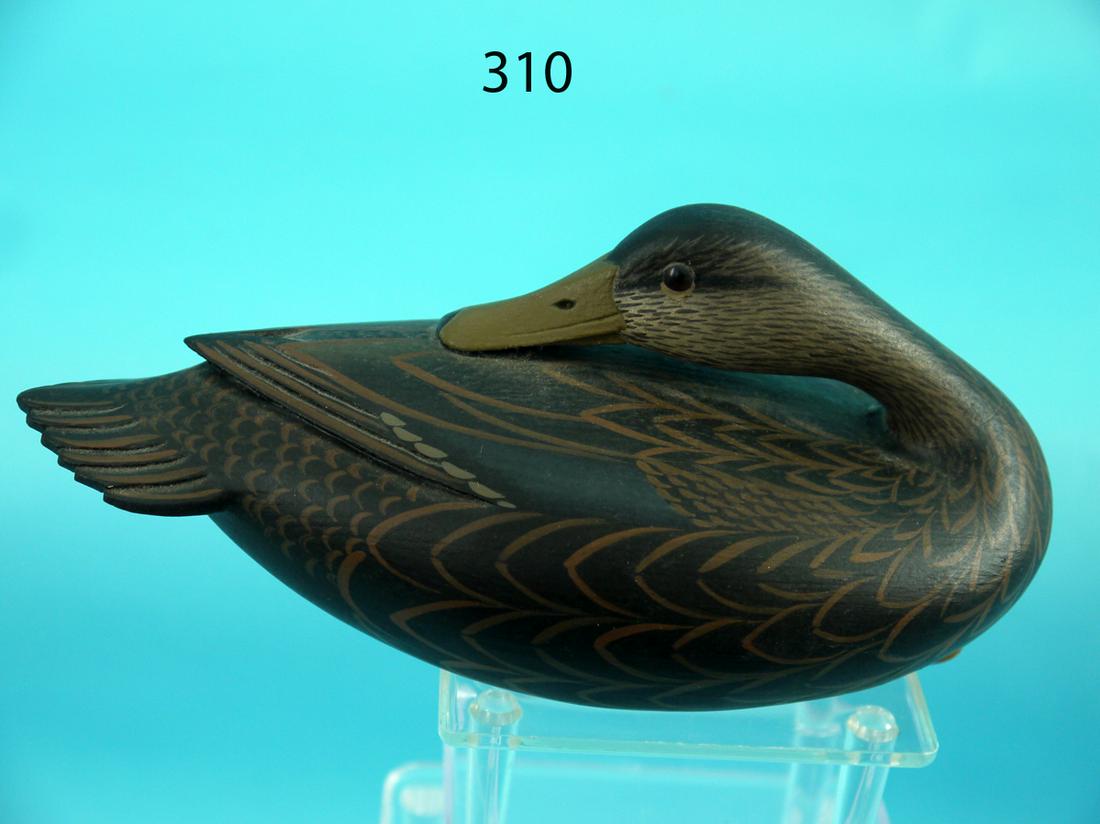 ONE-THIRD SIZE BLACK DUCK, F.C. BROWN JR. (1 of 4)