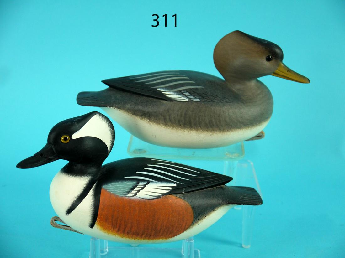 ONE-THIRD SIZE HOODED MERGANSERS, F.C. BROWN, JR. (1 of 4)