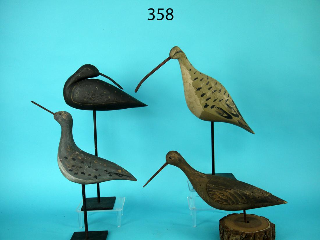 GROUP OF FOUR SHOREBIRDS (1 of 2)