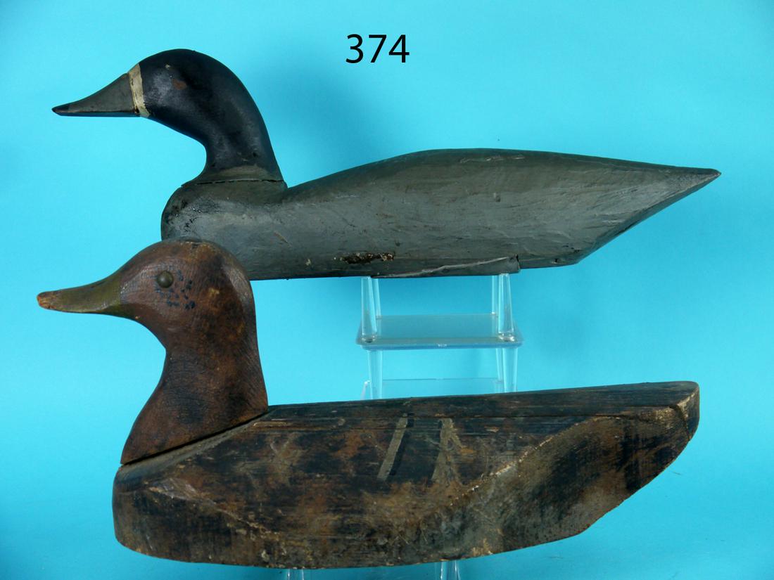 TWO FOLK ART DECOYS (1 of 4)