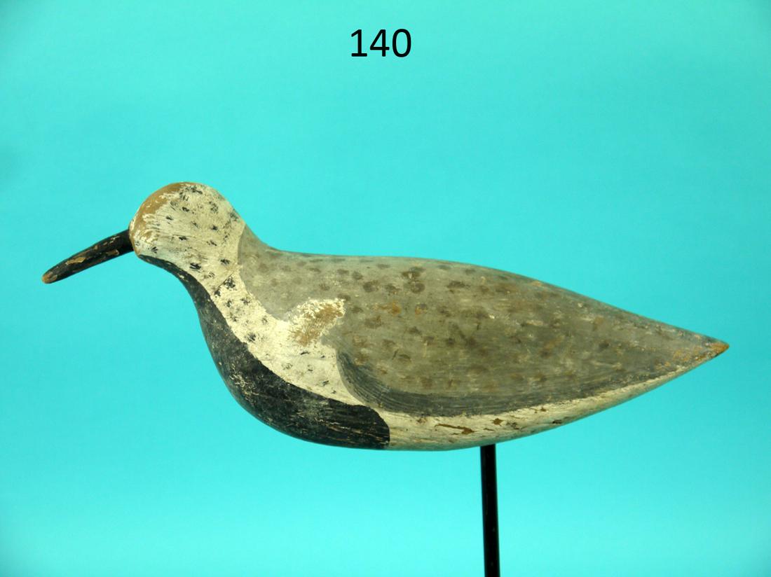 BLACK-BREAST PLOVER, CAPE MAY, NJ: BLACK-BREAST PLOVER, Cape May, NJ. Original paint with areas of wear. Very good structural condition. Bill appears to be original. Overall length is approximately 10 1/2 inches.