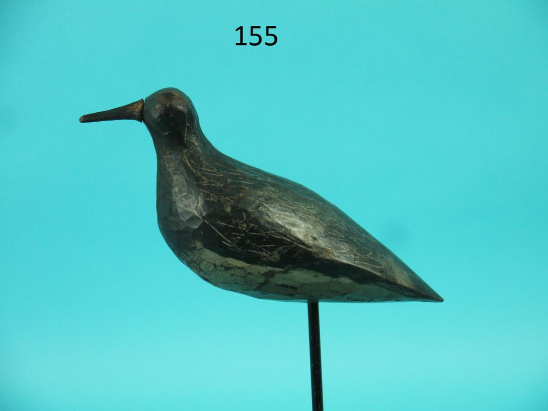 PLOVER, H. BOICE: PLOVER by Harry Boice, Pleasantville, NJ. Appears to be original paint and very good structural condition. Small check to right side of head. Paint drip to underside of tail. Split to top of bill. Ove