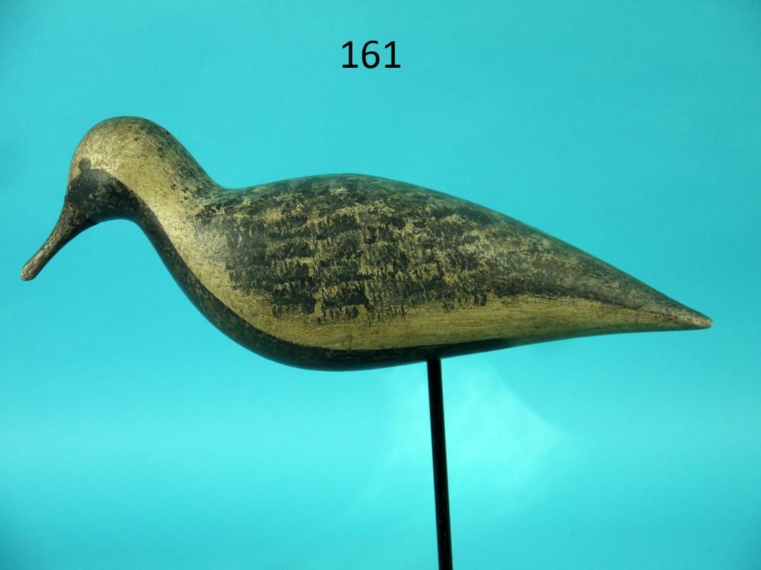BLACK BREAST PLOVER, NEW JERSEY: BLACK BREASTED PLOVER, New Jersey. Very good original paint and structural condition. Some minor rubs to underside. Very full bodied carving. Bill appears to be original. Dapple paint to back and side