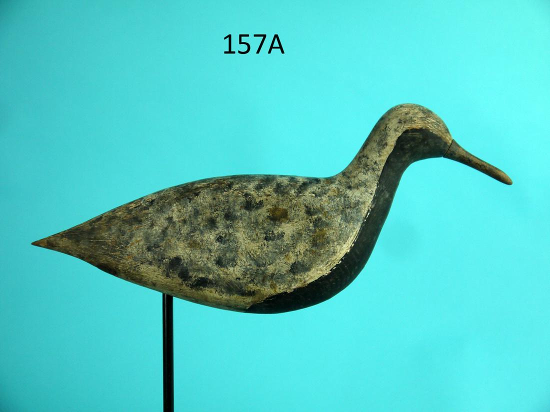 BLACK BREASTED PLOVER, CAPE MAY, NJ: FINE BLACK BREAST PLOVER, Cape May, NJ, circa 1900. Retains strong original paint with very minor wear. Very good structural condition. A few tiny shot marks to left side of body. The bill appears to 
