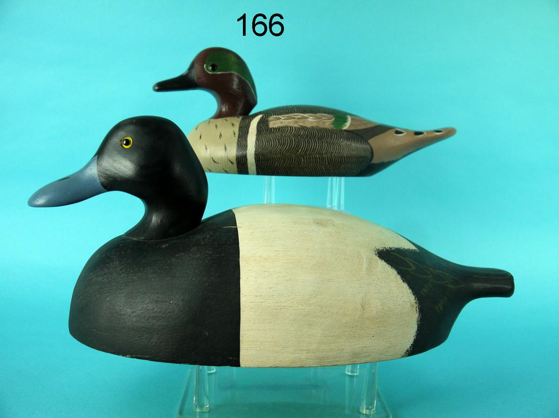 BLUEBILL DRAKE, GREEN WING TEAL DRAKE, WILDFOWLER (1 of 4)