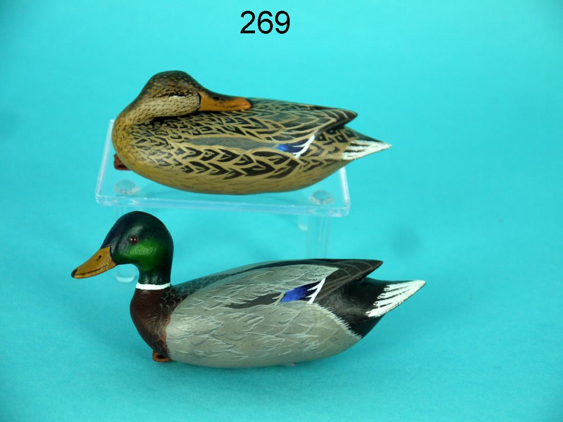 COCKTAIL SIZE MALLARD PAIR, J. WOOD (1 of 4)