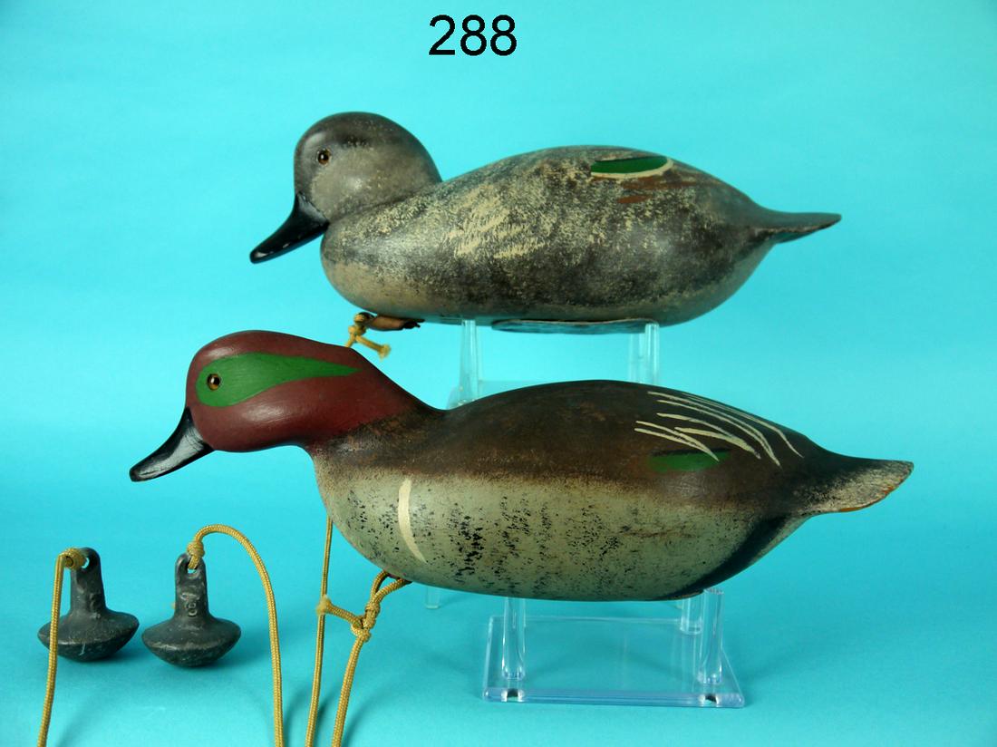 GREEN WING TEAL GUNNING PAIR, J. VON SCHMIDT (1 of 4)