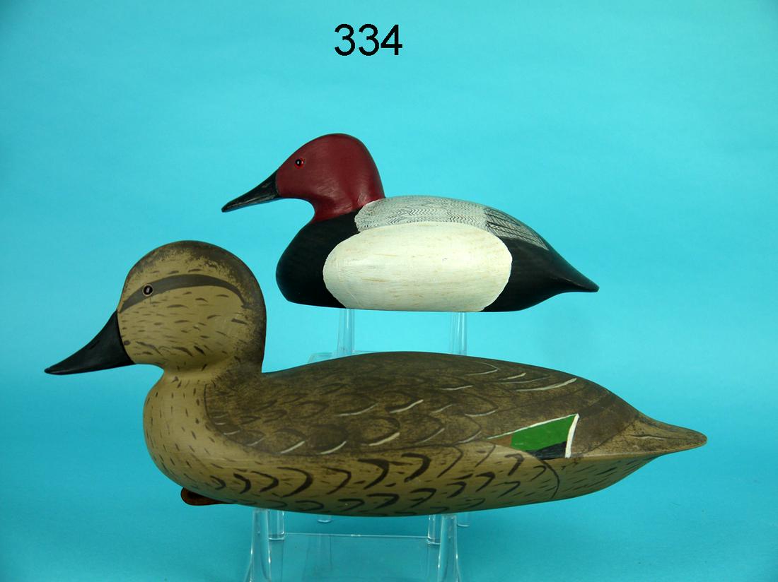 HALF-SIZE PINTAIL HEN, T. RIDER/ 1/3 SIZE CANVASBACK DRAKE,  J. MATHIS (1 of 4)