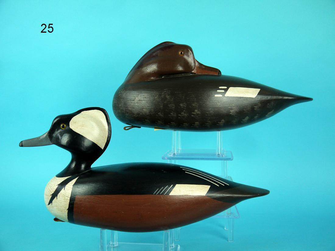 HOODED MERGANSER PAIR, B. RUTTER, SR. (1 of 4)