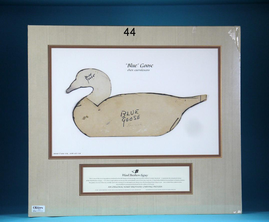 BLUE GOOSE TRACE PATTERN, WARD BROS. (1 of 1)