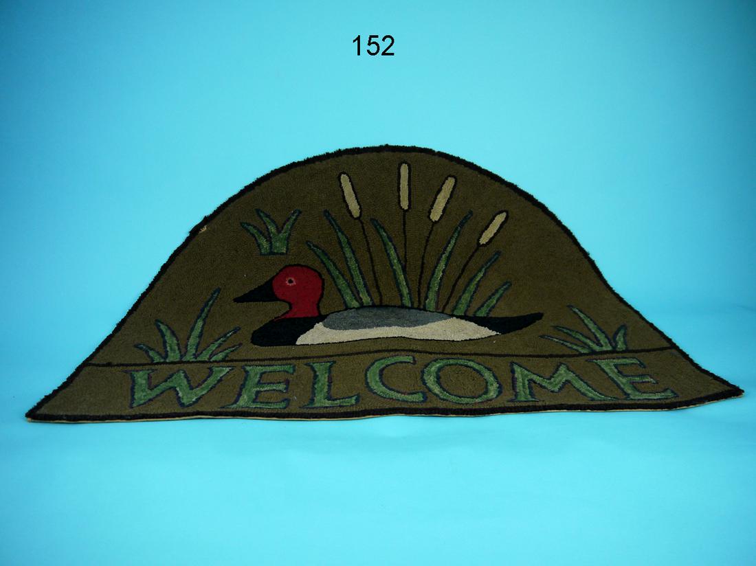 HOOKED RUG, WELCOME (1 of 1)