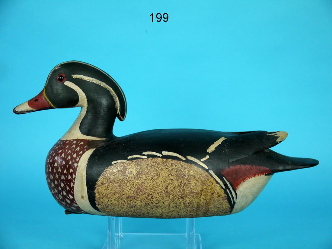 RARE WOOD DUCK DRAKE, C.C. BURKLEY (1 of 5)