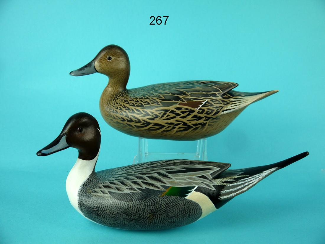 ONE-THIRD SIZE PINTAIL PAIR, J. WOOD (1 of 4)