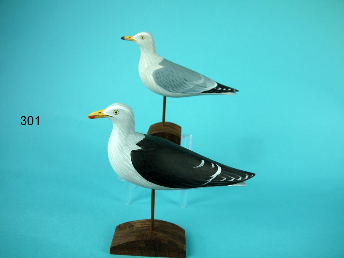 TWO ONE-QUARTER SIZE GULLS, D. RHODES (1 of 3)