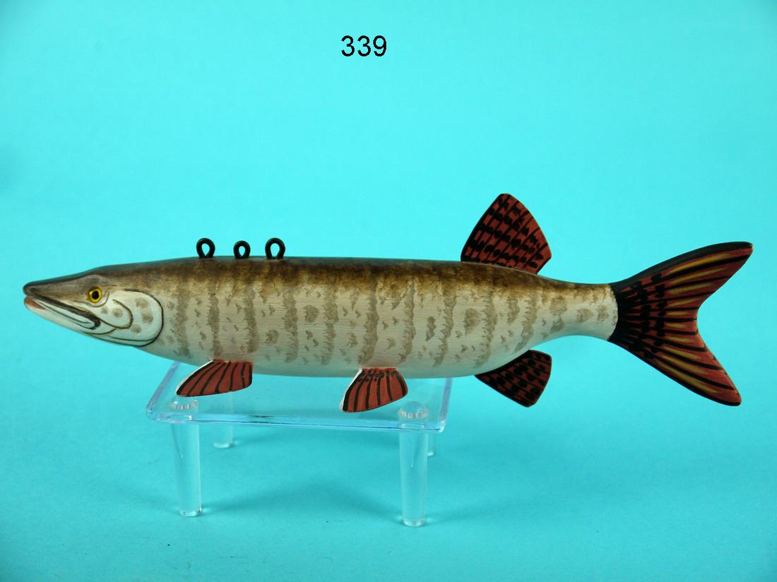 MUSKIE FISH DECOY, M. SCHEEL (1 of 3)