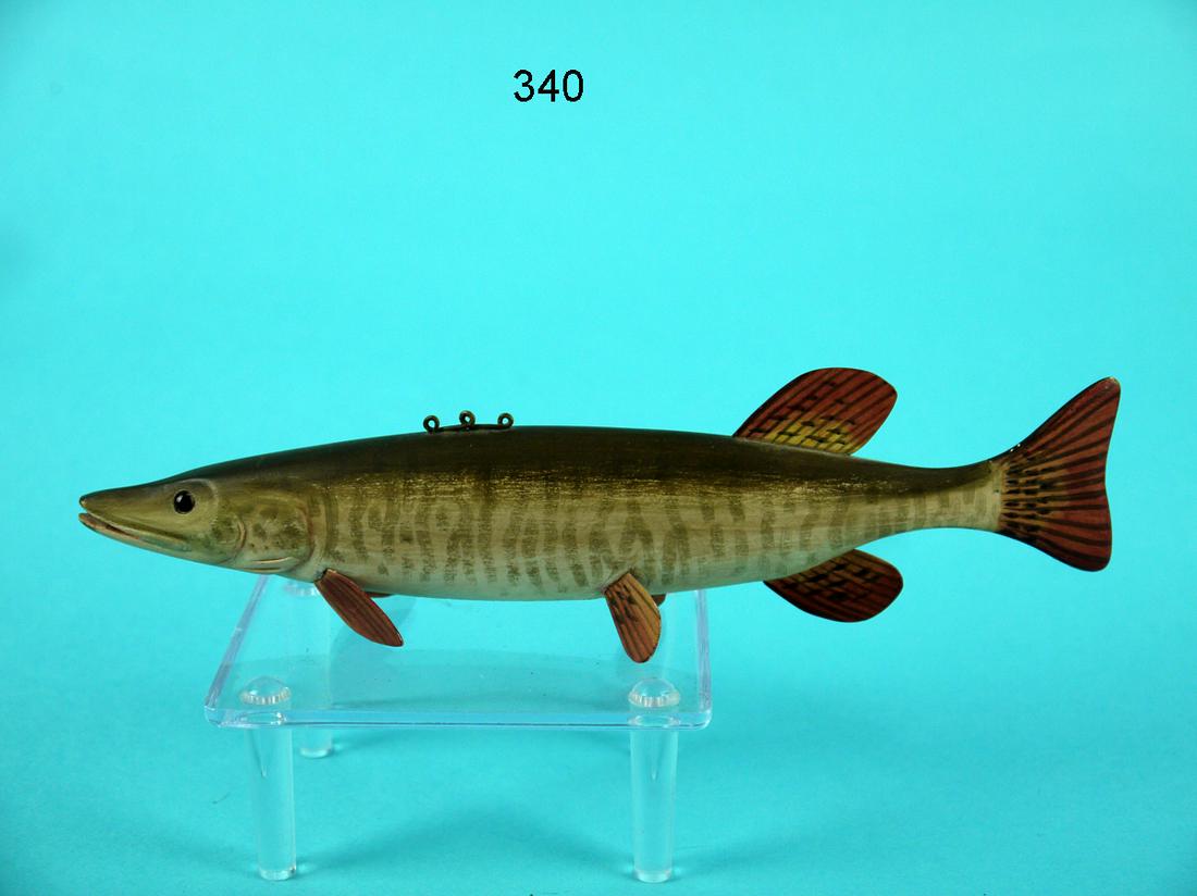 PICKEREL ICE FISHING DECOY, M. SCHEEL (1 of 3)