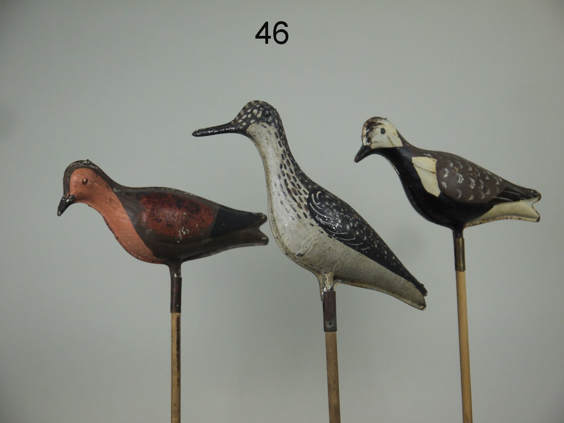 FIVE TIN SHOREBIRDS, STRATER & SOHIER (1 of 4)