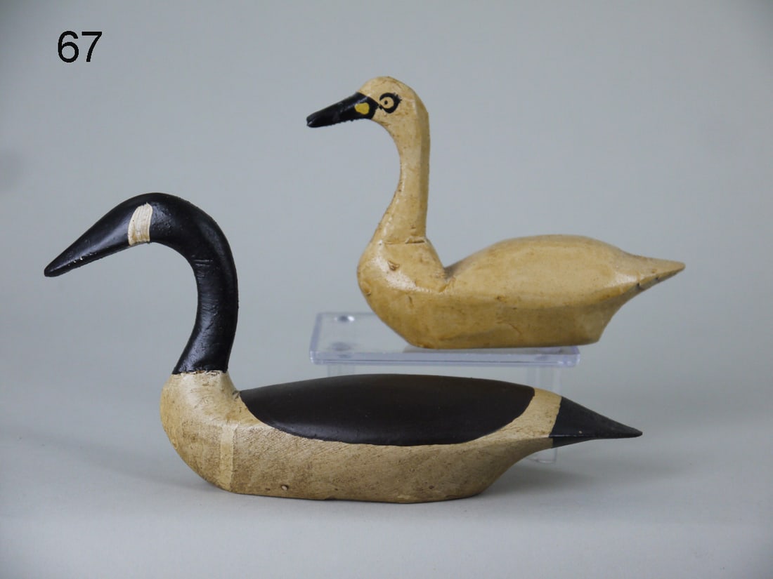 MINIATURE SWAN AND CANADA GOOSE, L.M. CRANMER (1 of 4)