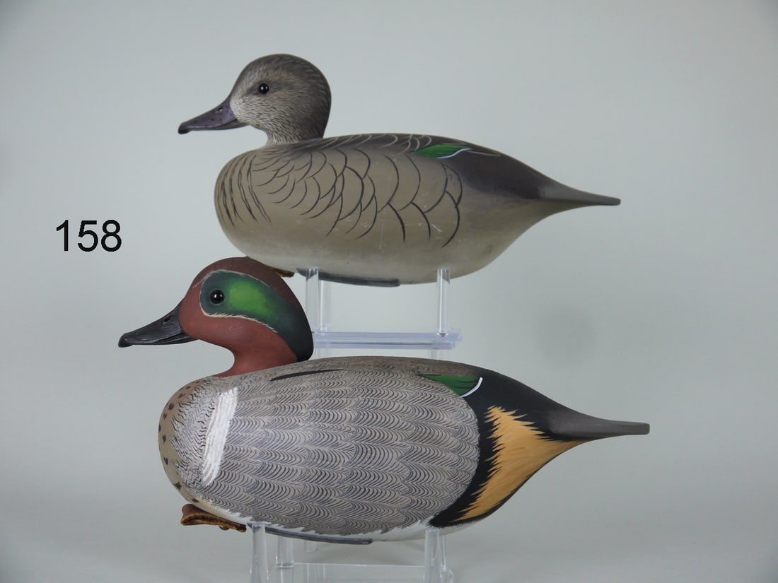 GREEN WING TEAL PAIR, J. HOLLOWAY (1 of 4)
