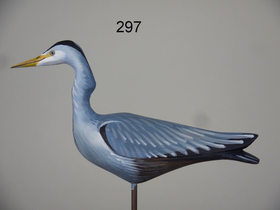 MINIATURE GREAT BLUE HERON, D. RHODES (1 of 3)