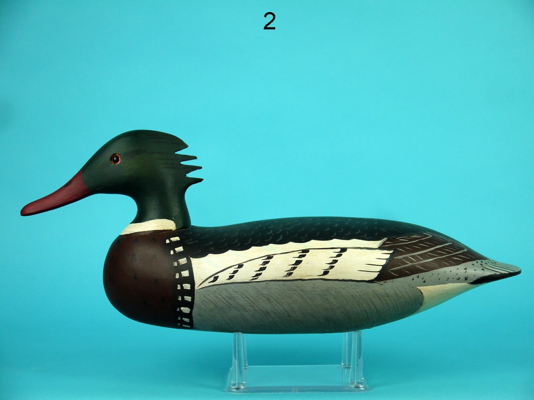 RED-BREASTED MERGANSER DRAKE, WILDFOWLER (1 of 4)