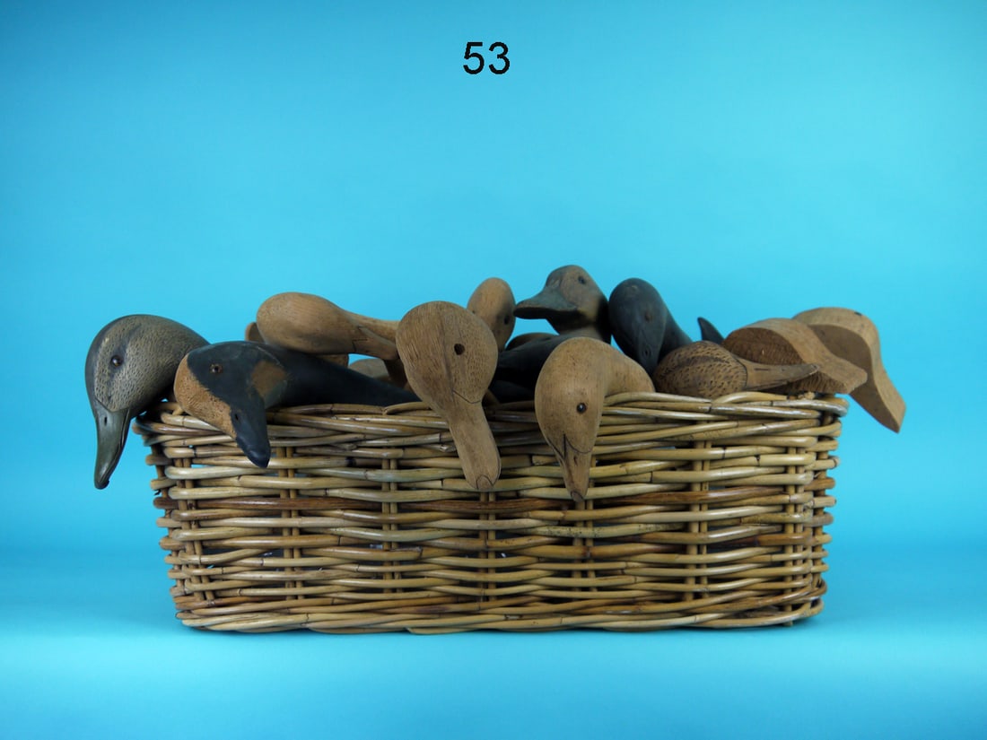 GROUP OF 26 DECOY HEADS (1 of 1)