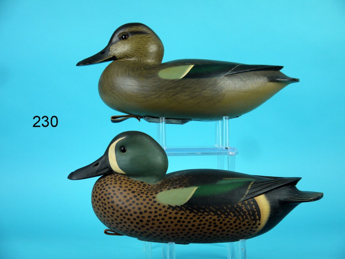 BLUE WING TEAL PAIR, F.C. BROWN, JR. (1 of 4)