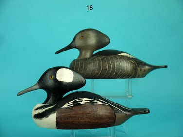 HOODED MERGANSER PAIR, WILDFOWLER