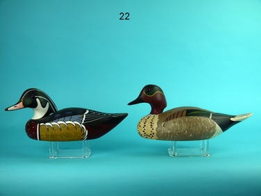ONE-HALF SIZE WOOD DUCK DRAKE, WILDFOWLER