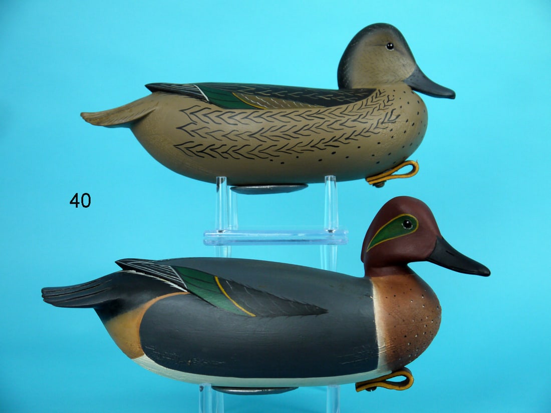 GREEN WING TEAL PAIR, W. ETHINGTON (1 of 4)
