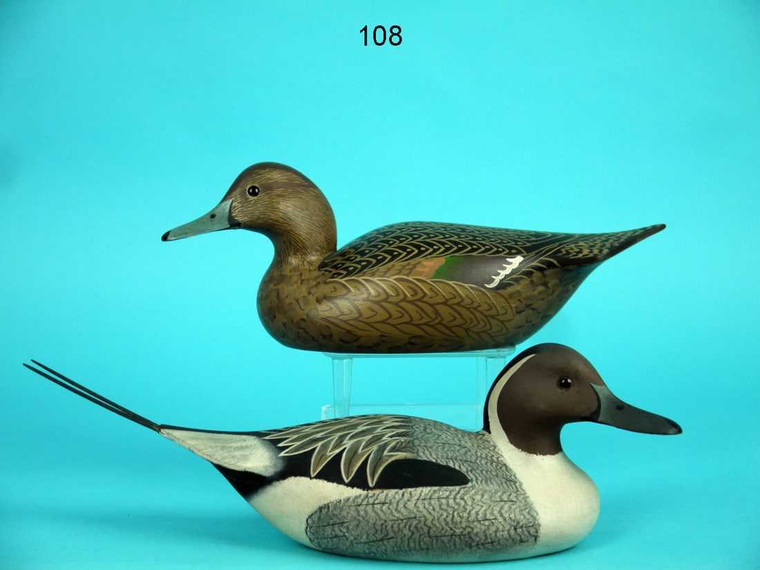 MINIATURE PINTAIL DRAKE AND HEN, W. CRANMER (1 of 4)
