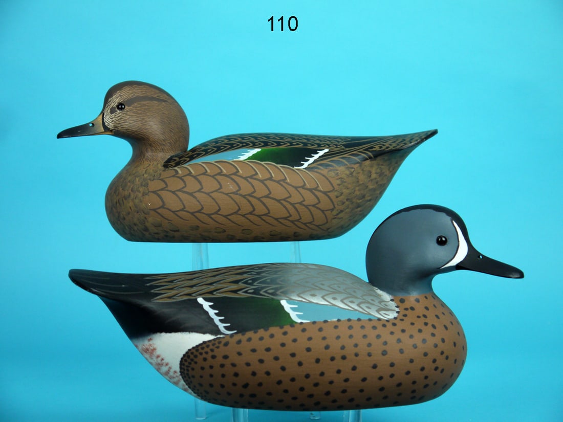 BLUE WING TEAL PAIR, W. CRANMER (1 of 4)