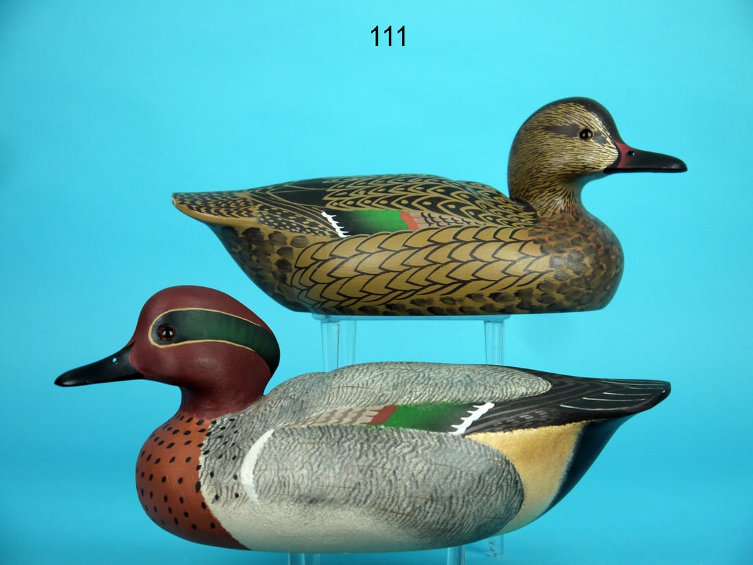 GREEN WING TEAL PAIR, W. CRANMER (1 of 4)
