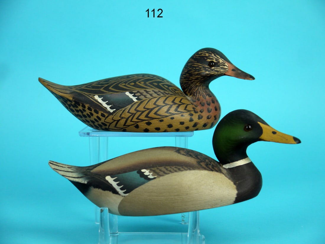 MINIATURE MALLARD PAIR, W. CRANMER (1 of 4)