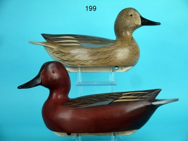 CINNAMON TEAL PAIR, W. GEONNE