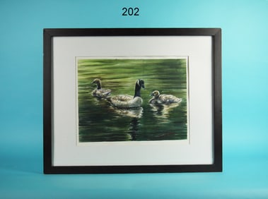 WATERCOLOR, CANADA GEESE