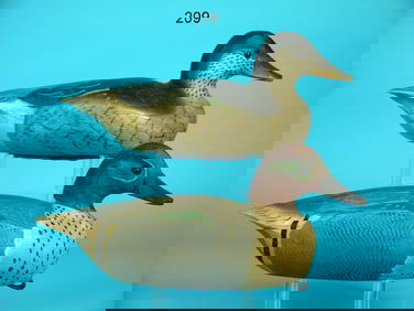 GREEN WING TEAL PAIR, J. BOWDEN